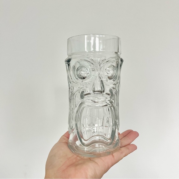 Anchor Hocking Vintage Glass Tiki Mug Hawaiian Retro No Chips Cracks Collectible - Picture 3 of 8